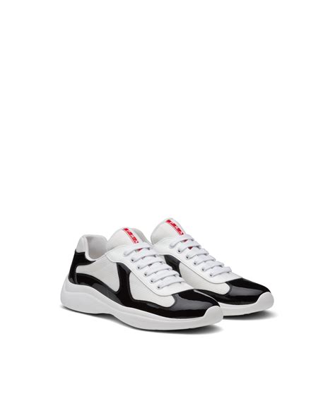 black and white prada americas cup|Prada America's Cup sneakers sale.